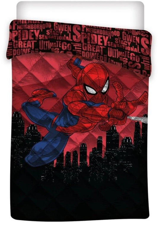 SpiderMan Sprei Great Power - Eenpersoons - 140 x 200 cm - Polyester