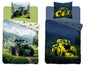 Tractor Dekbedovertrek Traktor 140x200 Katoen 2in1 Glow in the Dark