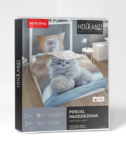 Poes Dekbedovertrek 140x200 Duurzaam 2in1 KATOEN Duurzaam