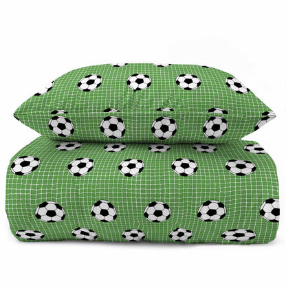 Voetbal Dekbedovertrek 140x200 Duurzaam Katoen