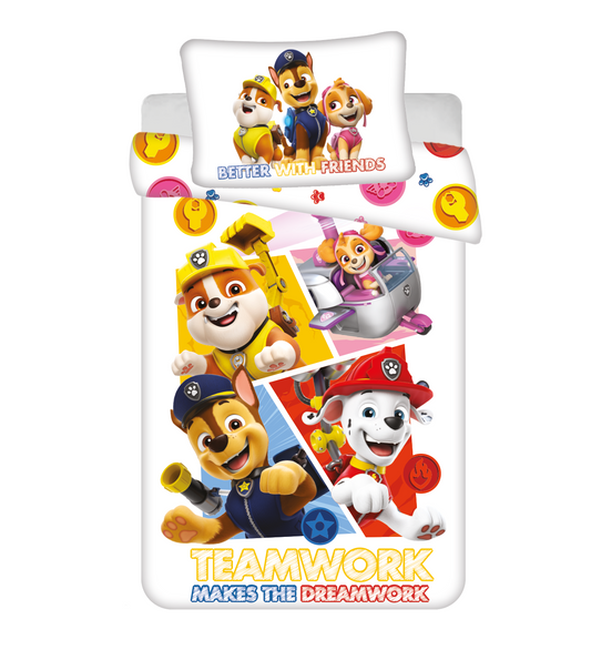 PAW Patrol Dekbedovertrek 100x135 2in1 Duurzaam Katoen