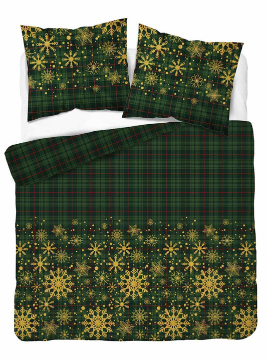 Kerst Dekbedovertrek Christmas 220x200cm Kussensloop 70x80cm Katoen