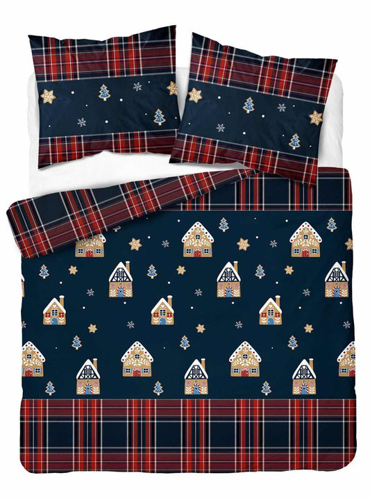 Christmas Dekbedovertrek 140x200 Kerst Katoen Xmas Gingerbread