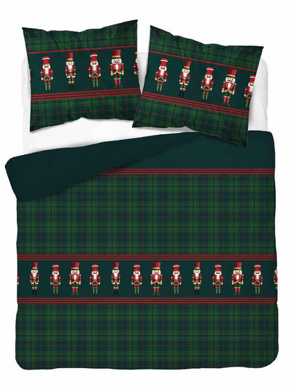 Kerst Dekbedovertrek Christmas 220x200cm Kussensloop 70x80cm Katoen