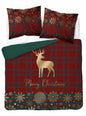 Kerst Dekbedovertrek Christmas 220x200cm Kussensloop 70x80cm Katoen Reindier