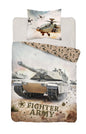 Army Leger Tank Dekbedovertrek 140x200 Katoen