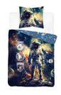 Astronaut Dekbedovertrek Ruimtevaart 140x200 cm 2in1 Katoen Duurzaam