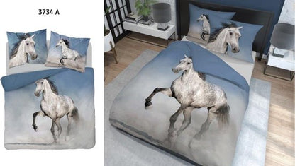 Paard Dekbedovertrek Tweepersoons 220x200 2in1 Duurzaam