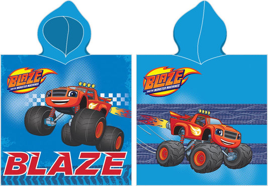 Blaze Badponcho 70x140 2in1 Duurzaam Katoen peuter
