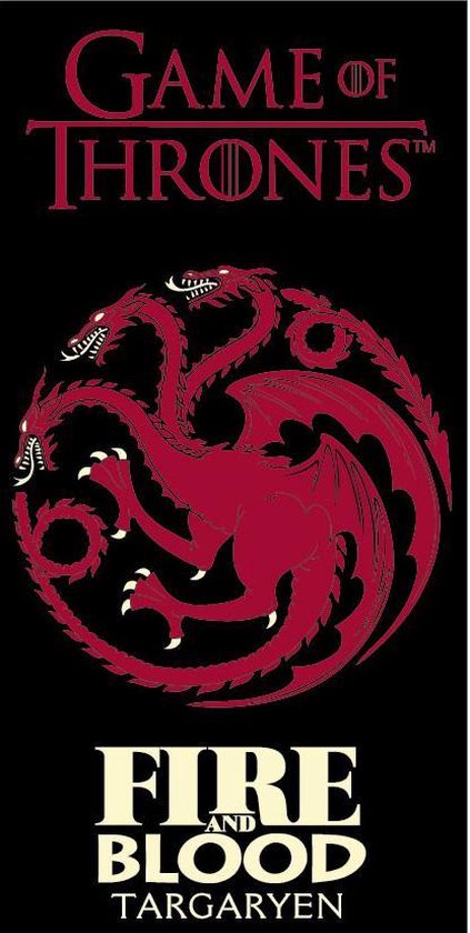 Game of Thrones Handdoek 70x140 Duurzaam