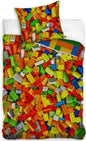 Blokken Bricks Dekbedovertrek 140x200cm Duurzaam