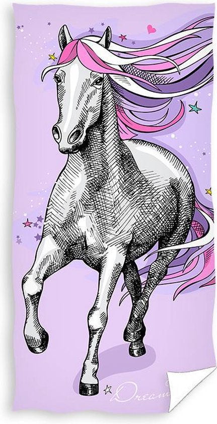 Paard handdoek 70x140 Duurzaam Katoen