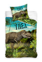 Dinosaurus Dekbedovertrek 140x200 2in1 Duurzaam Katoen