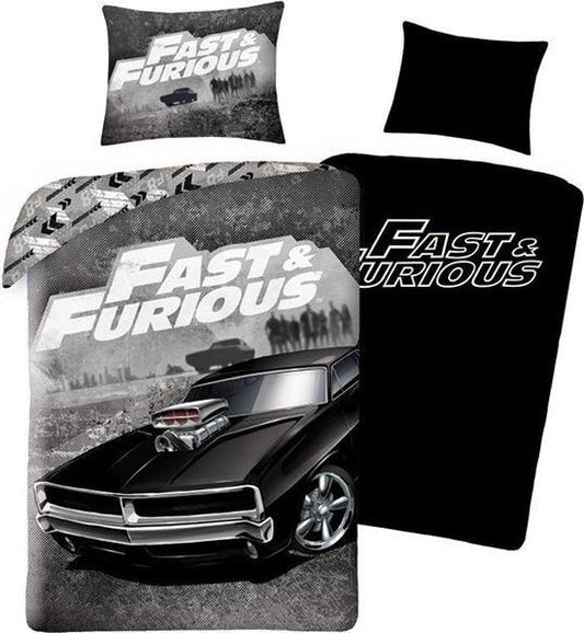 Fast Furious Dekbedovertrek Eenpersoons 140x200 2in1  GLOW in the DARK