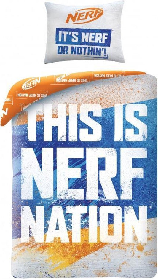 Nerf Dekbedovertrek 140x200 2in1 Duurzaam Katoen