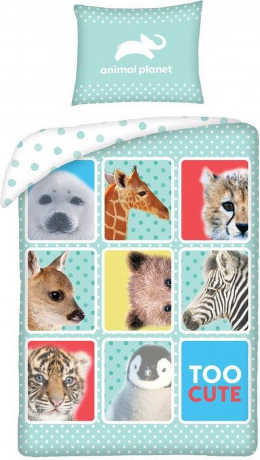 Hond Kat Dekbedovertrek Happier Together - Eenpersoons - 140 x 200 cm - Katoen