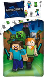 Minecraft Dekbedovertrek 140x200cm 2in1 Duurzaam