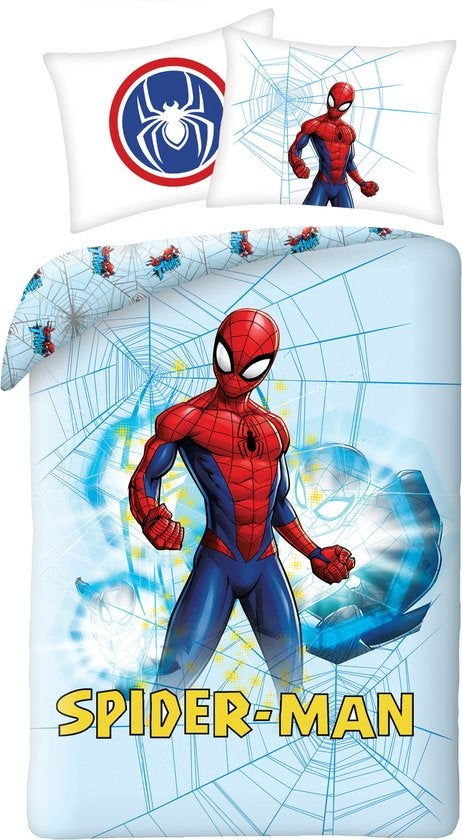 Spiderman Eenpersoons Dekbedovertrek Superhelden Sprong
