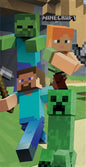 Minecraft Handdoek 70x140 Duurzaam Katoen