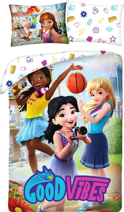 Lego Friends Dekbedovertrek 140x200 2in1 Duurzaam