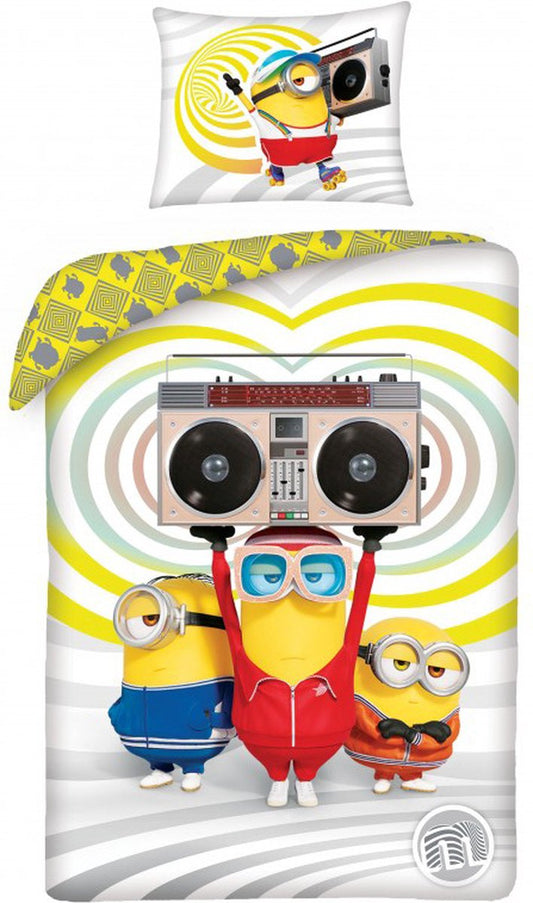 Minions Dekbedovertrek 140x200 Duurzaam Katoen 2in1
