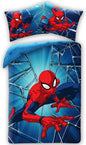 SpiderMan Dekbedovertrek Web Eenpersoons 140x200 2in1 Duurzaam Katoen