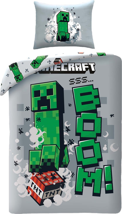 Minecraft Dekbedovertrek Eenpersoons 140x200 duurzaam