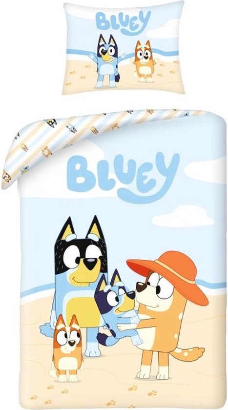 Bluey Dekbedovertrek 140x200 Eenpersoons Duurzaam 2in1