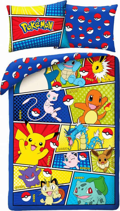 Pokémon Pikachu Dekbedovertrek  140x200 Duurzaam Katoen 2in1