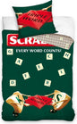 Scrabble Dekbedovertrek 140X200 2in1 Duurzaam Katoen