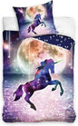 Unicorn Eenhoorn Dekbedovertrek 140x200 Katoen 2in 1