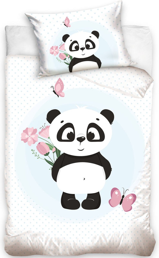 Panda Dekbedovertrek Junior 90x120 Duurzaam