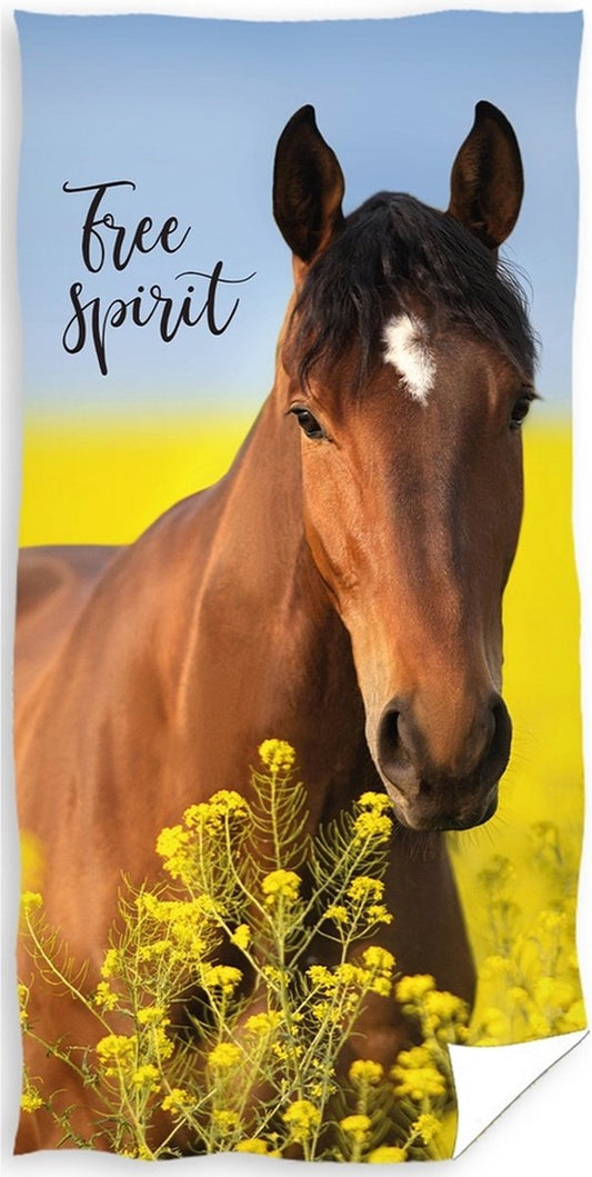Paard handdoek 70x140 Duurzaam Katoen