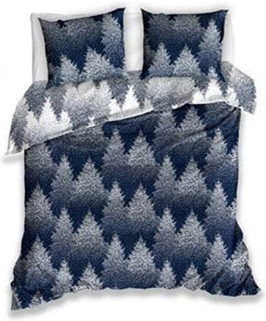 Carbotex Dekbedovertrek Kerst Kerstbomen 200x220 Duurzaam