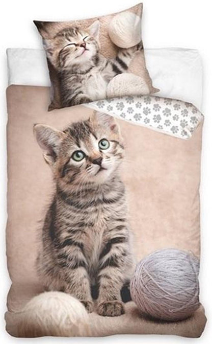 Poes Dekbedovertrek 140x200 Duurzaam 2in1