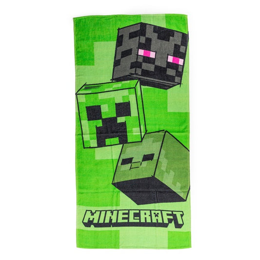 Minecraft Handdoek 70x140cm Duurzaam Katoen