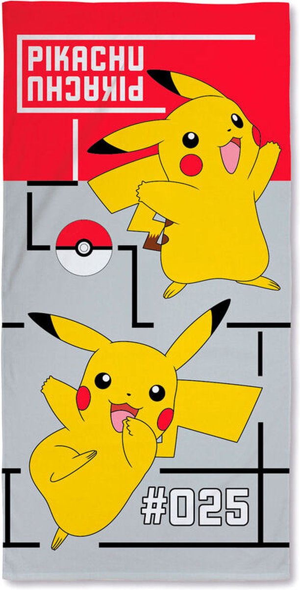 Pokemon Handdoek 140x70cm Katoen Duurzaam