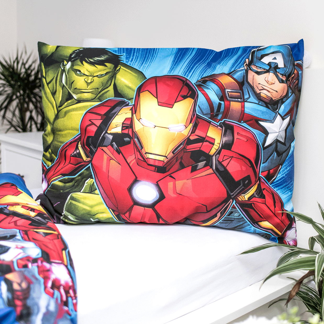 Marvel Avengers Dekbedovertrek 140x200 2in1 Katoen Duurzaam