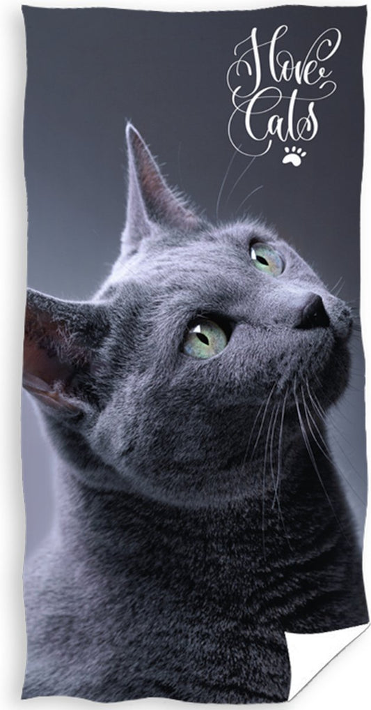 Kat Handdoek 70x140 Duurzaam Katoen