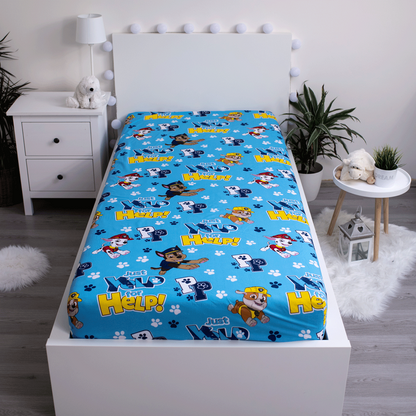 Paw Patrol Hoeslaken 90x200 Duurzaam Katoen Help