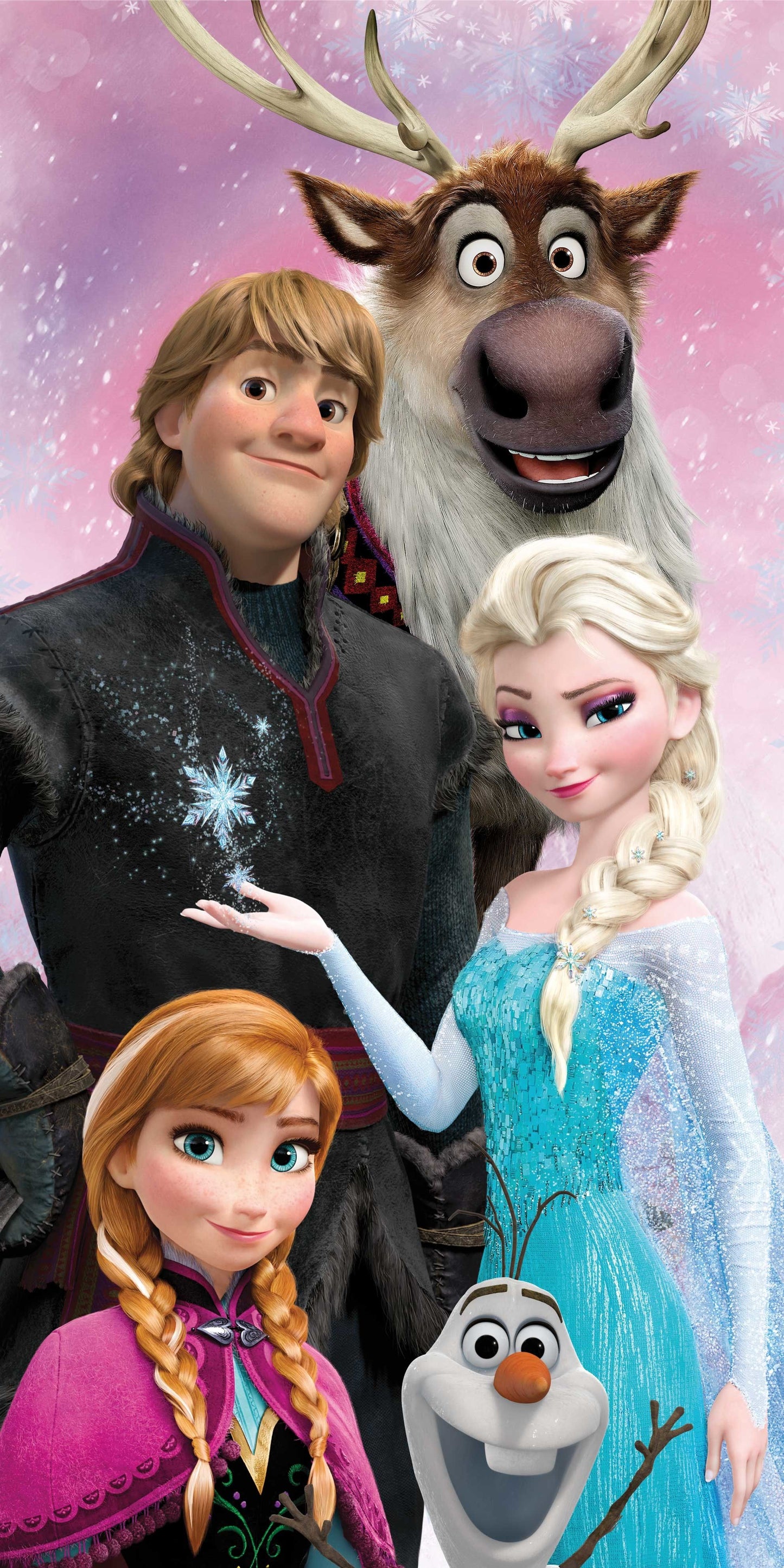 Frozen Handdoek 70x140 Duurzaam Katoen