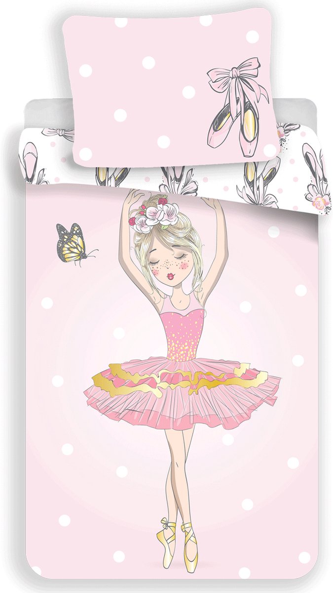 Ballerina Dance Dekbedovertrek  140x200 2in1 Duurzaam Katoen