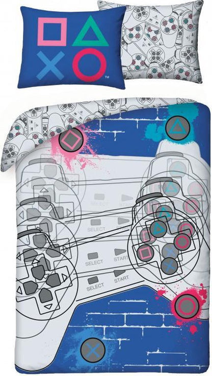 Play Station Dekbedovertrek 140x200 Katoen 2in1 Duurzaam