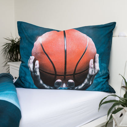 Basketbal Dekbedovertrek 140x200 Katoen 2in1