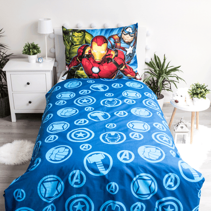 Marvel Avengers Dekbedovertrek 140x200 2in1 Katoen Duurzaam