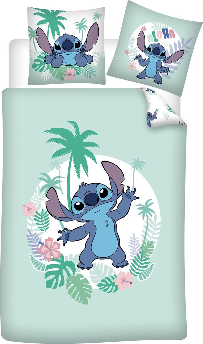 Stitch Lilo Dekbedovertrek 140x200 Duurzaam Katoen 2in1