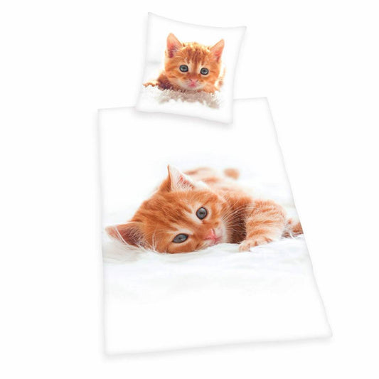 Katten Dekbedovertrek Poezen in Mand
