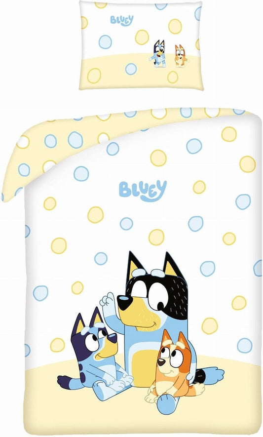 Bluey Dekbedovertrek 100x135 Junior Duurzaam 2in1 Polykatoen