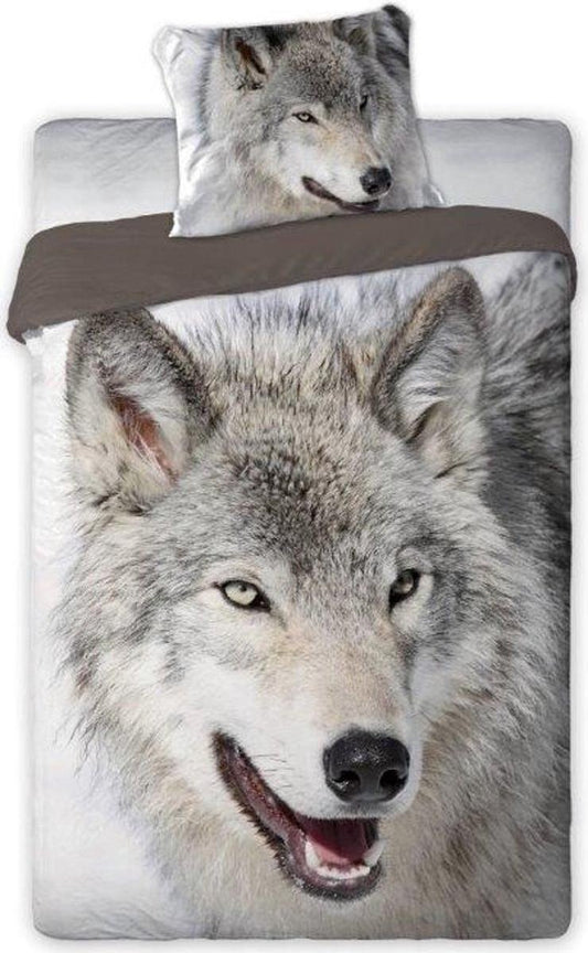 WOLF Dekbedovertrek 140x200 Duurzaam Katoen 2in1