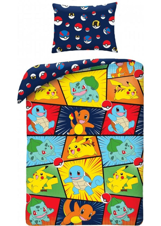 Pokémon Pikachu Dekbedovertrek  140x200 Duurzaam Katoen